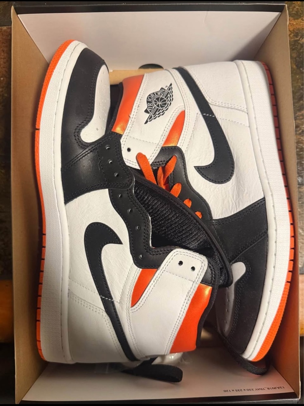 Nike Air Jordan 1 High - White / Black / Orange Men's Sneakers